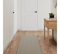 vidaXL Alfombra de pasillo con aspecto de sisal platina 50x200 cm
