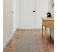 vidaXL Alfombra de pasillo con aspecto de sisal platina 50x250 cm