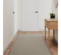 vidaXL Alfombra de pasillo con aspecto de sisal platina 80x200 cm