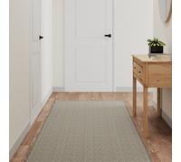 vidaXL Alfombra de pasillo con aspecto de sisal platina 80x300 cm