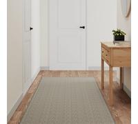 vidaXL Alfombra de pasillo con aspecto de sisal platina 80x400 cm
