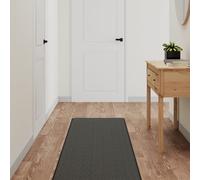 vidaXL Alfombra de pasillo con aspecto sisal gris antracita 50x200 cm