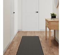 vidaXL Alfombra de pasillo con aspecto sisal gris antracita 50x250 cm