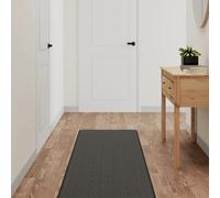 vidaXL Alfombra de pasillo con aspecto sisal gris antracita 50x300 cm