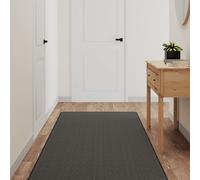 vidaXL Alfombra de pasillo con aspecto sisal gris antracita 80x150 cm
