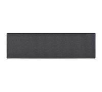 vidaXL Alfombra de Pasillo Entrada Vestíbulo Galería Estera Salón Dormitorio Cocina Oficina Suelo Lavable Antideslizante Gris Antracita 80x300 cm