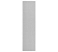 vidaXL Alfombra de pasillo gris claro 80x300 cm