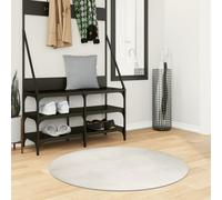 vidaXL Alfombra de pelo corto look escandinavo IZA crema Ø 100 cm