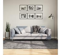 vidaXL Alfombra de pelo corto suave lavable HUARTE antracita 160x230cm