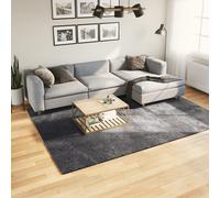 Vidaxl Alfombra de Pelo Corto Suave Lavable HUARTE 200x280cm Color Antracita Anthracite