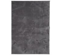 vidaXL Alfombra HUARTE — Pelo corto, suave, lavable y antideslizante — Gris Antracita 240x340 cm
