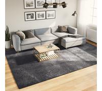 vidaXL Alfombra de pelo corto suave lavable HUARTE antracita 240x340cm