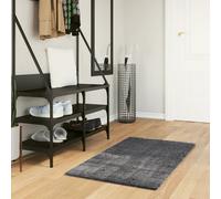 vidaXL Alfombra de Pelo Corto Suave Lavable HUARTE Antracita 60x110 cm