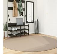 vidaXL Alfombra de pelo corto suave lavable HUARTE arena Ø 200 cm