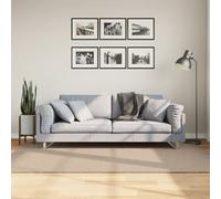 vidaXL Alfombra de pelo corto suave lavable HUARTE arena 140x200 cm