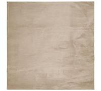vidaXL Alfombra de pelo corto suave lavable HUARTE 240x240cm Arena