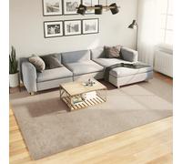 vidaXL Alfombra HUARTE de pelo corto — Suave, lavable y antideslizante — Arena 240x340 cm