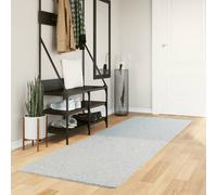 vidaXL Alfombra de pelo corto suave lavable HUARTE azul 80x250 cm