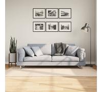 vidaXL Alfombra de pelo corto suave lavable HUARTE beige 100x200 cm