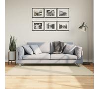 vidaXL Alfombra de pelo corto suave lavable HUARTE crema 120x170 cm