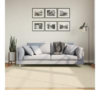 vidaXL Alfombra de pelo corto suave lavable HUARTE crema 200x200 cm
