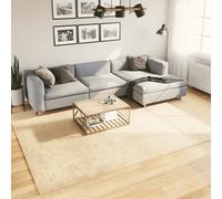 Vidaxl Alfombra de Pelo Corto Suave Lavable HUARTE Beige 240x340 Cm Cream