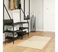vidaXL Alfombra de pelo corto suave lavable HUARTE crema 60x110 cm