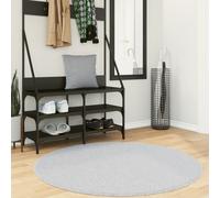 vidaXL Alfombra de pelo corto suave lavable HUARTE gris Ø 120 cm