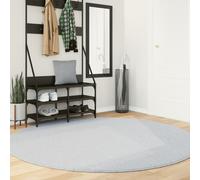 vidaXL Alfombra de pelo corto suave lavable HUARTE gris Ø 200 cm