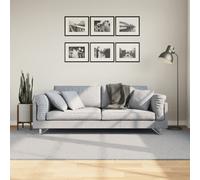 vidaXL Alfombra de pelo corto suave lavable HUARTE gris 160x230 cm
