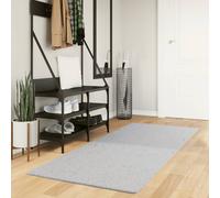 vidaXL Alfombra de pelo corto suave lavable HUARTE gris 80x200 cm