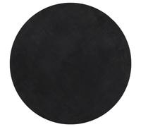 vidaXL Alfombra HUARTE de pelo corto suave lavable Negro Ø 120 cm