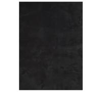 vidaXL Alfombra HUARTE de pelo corto suave lavable Negro 160x230 cm