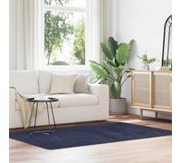 vidaXL Alfombra de pelo largo NAVARRA azul marino 130x200 cm poliéster