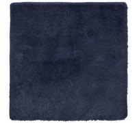 vidaXL Alfombra NAVARRA de pelo largo azul marino 240x240 cm poliéster