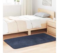vidaXL Alfombra de pelo largo NAVARRA azul marino 80x150 cm Poliéster