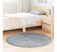 vidaXL Alfombra de pelo largo NAVARRA gris claro 120x120 cm poliéster