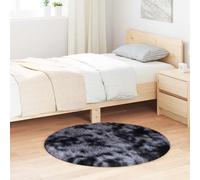 vidaXL Alfombra de pelo largo NAVARRA gris oscuro 100x100 cm poliéster