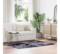vidaXL Alfombra de pelo largo NAVARRA gris oscuro 120x170 cm Poliéster