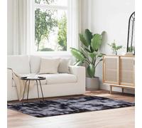 vidaXL Alfombra de pelo largo NAVARRA gris oscuro 130x200 cm poliéster