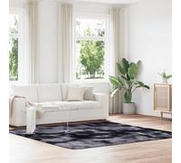 vidaXL Alfombra de pelo largo NAVARRA gris oscuro 240x240 cm poliéster