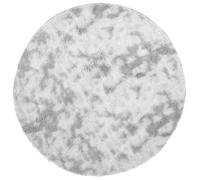 vidaXL Alfombra de Pelo Largo NAVARRA Gris Plateado 100x100 cm