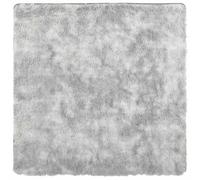 vidaXL Alfombra de Pelo Largo NAVARRA Gris Plateado 120x120 cm