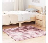 vidaXL Alfombra de pelo largo NAVARRA rosa polvoriento 120x120 cm
