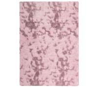 vidaXL Alfombra de pelo largo Rosa polvoriento 120x170 cm Poliéster