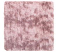 vidaXL Alfombra de pelo largo NAVARRA rosa polvoriento 160x160 cm en color dusty pink/Crema/Gris plateado y más