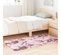 vidaXL Alfombra de pelo largo NAVARRA rosa polvoriento 80x150 cm