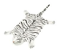 vidaXL Alfombra de Tigre de Peluche 144 cm Blanco Alfombrilla Infantil Suave