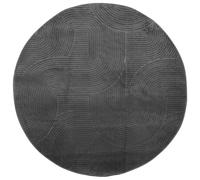 vidaXL Alfombra de Yute Tejida a Mano Redonda Felpudo Moqueta Hogar Decoración para Interior y Exterior del Hogar Casa Tapete Esterilla 150 cm Gris
