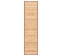 vidaXL Alfombra, Estera Rectangular de Suelo, Alfombra Antideslizante Decorativa para Salón, Estilo Rústico, Bambú Marrón 80x300 cm
